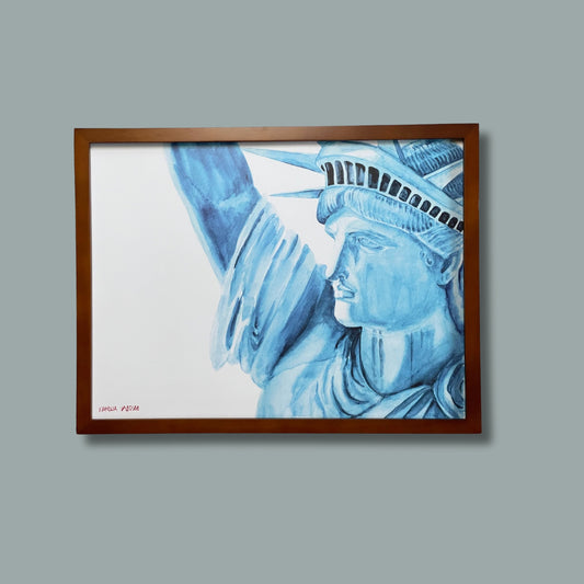 Statue of Liberty Watercolor Art Print
