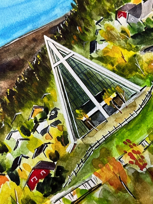 Tromsø Norway Watercolor Art Print