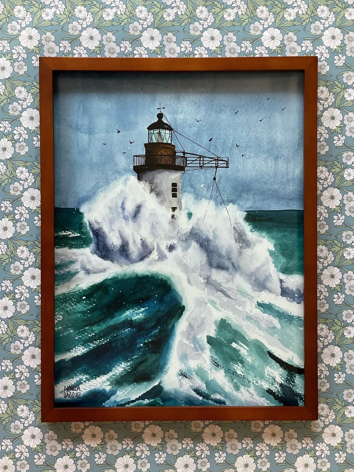 Lighthouse Watercolor Poster