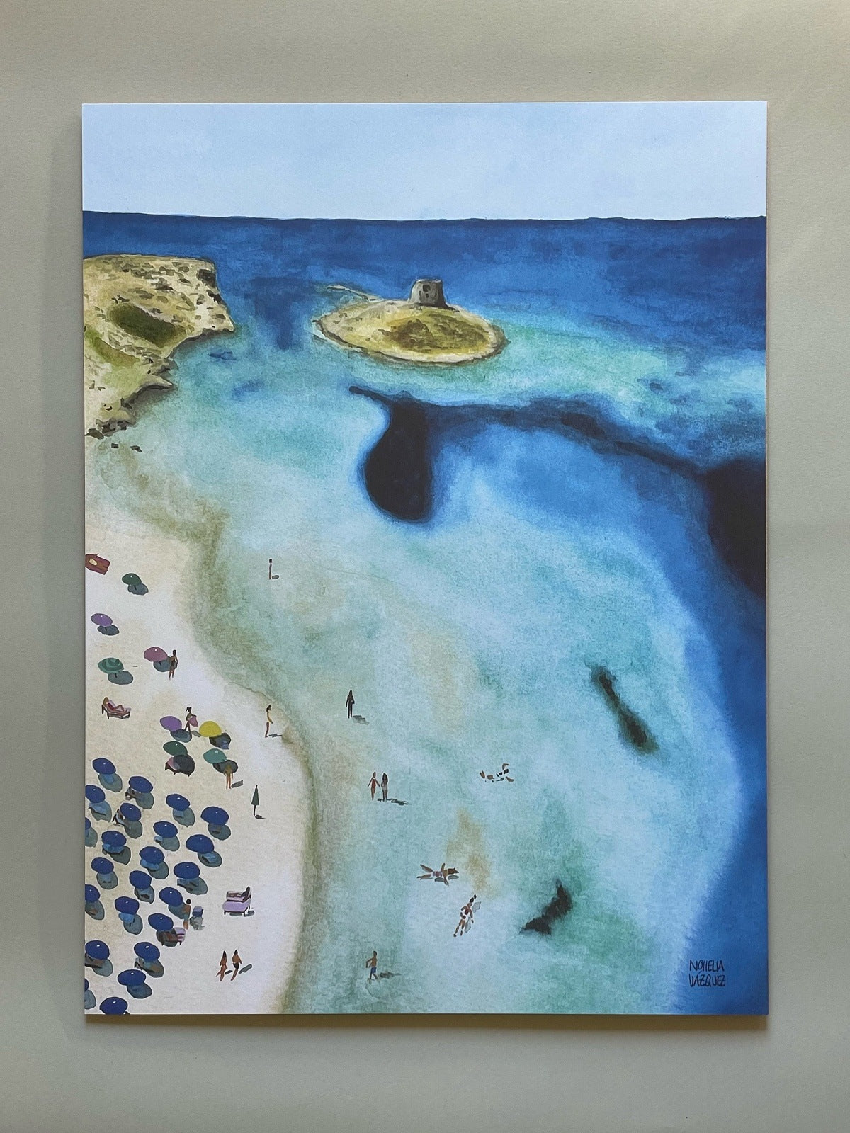 Sardinia Watercolor Poster