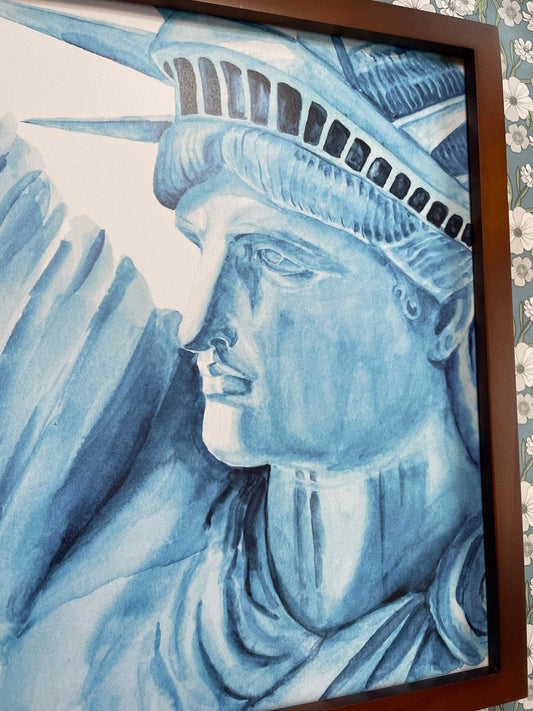 Statue of Liberty Watercolor Poster