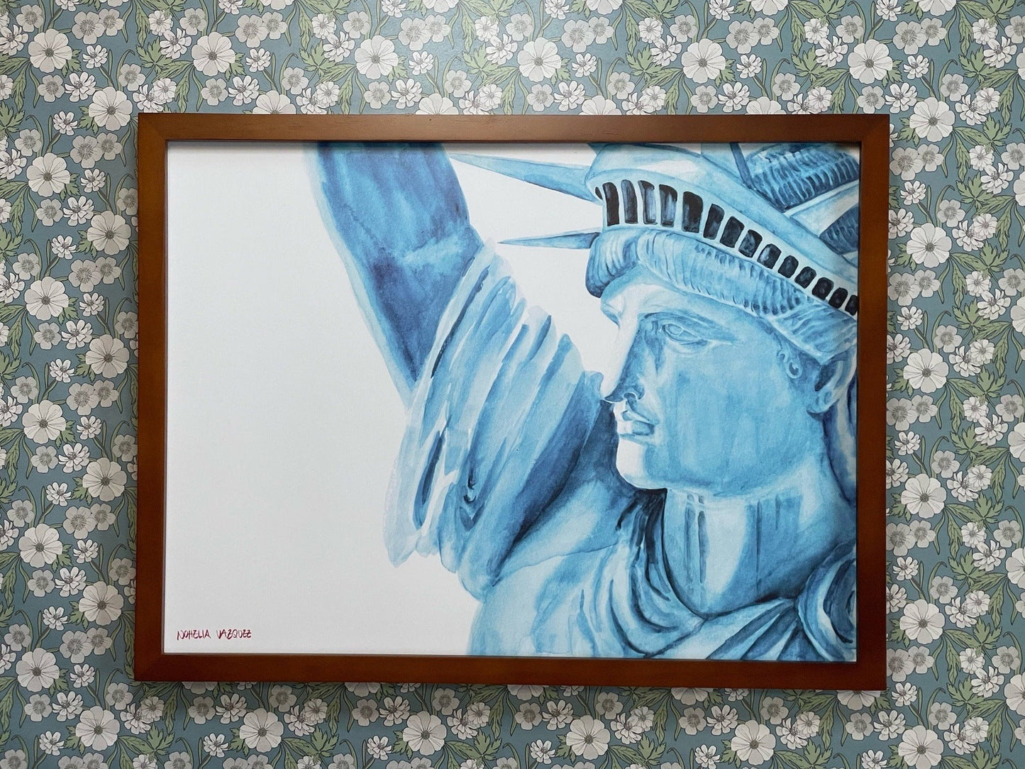 Statue of Liberty Watercolor Poster