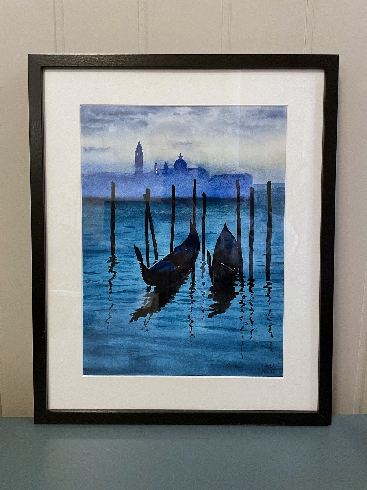 Venice Gondola Watercolor Poster