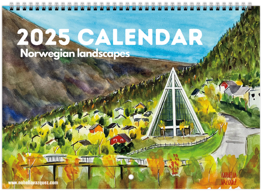 Norwegian Landscapes Wall Calendar 2025