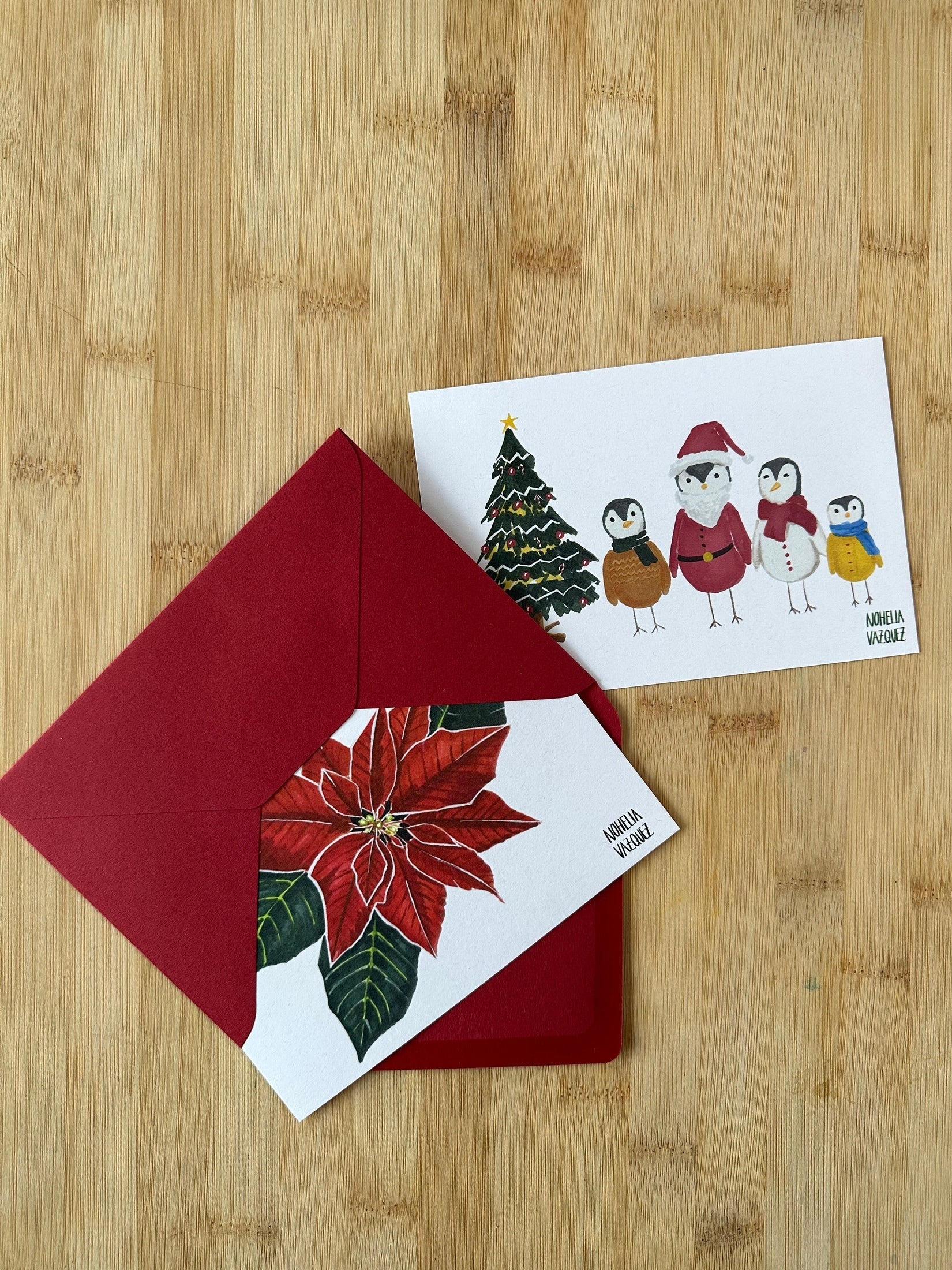 Christmas postcards set - markers edition