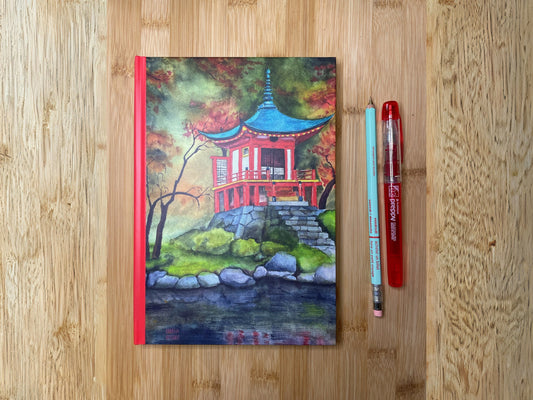 Kyoto temple Hardcover Notebook