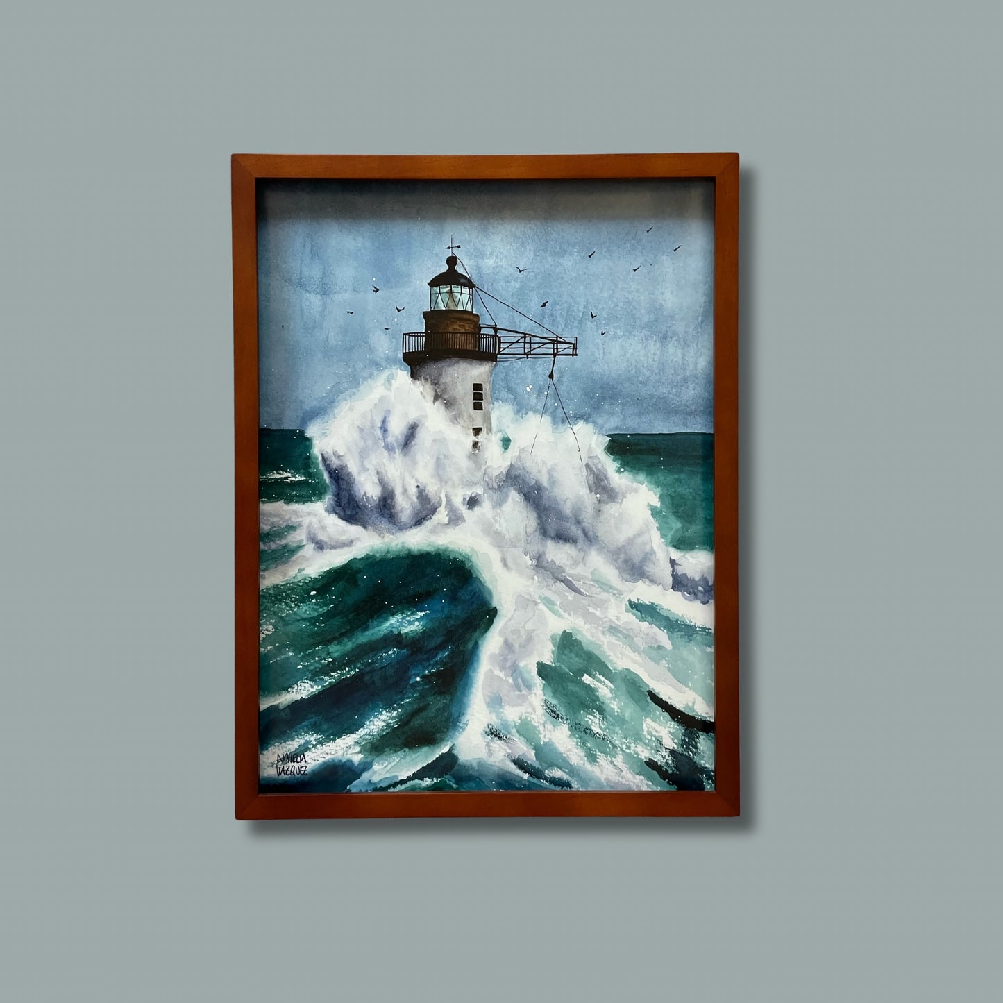 Lighthouse Watercolor Poster