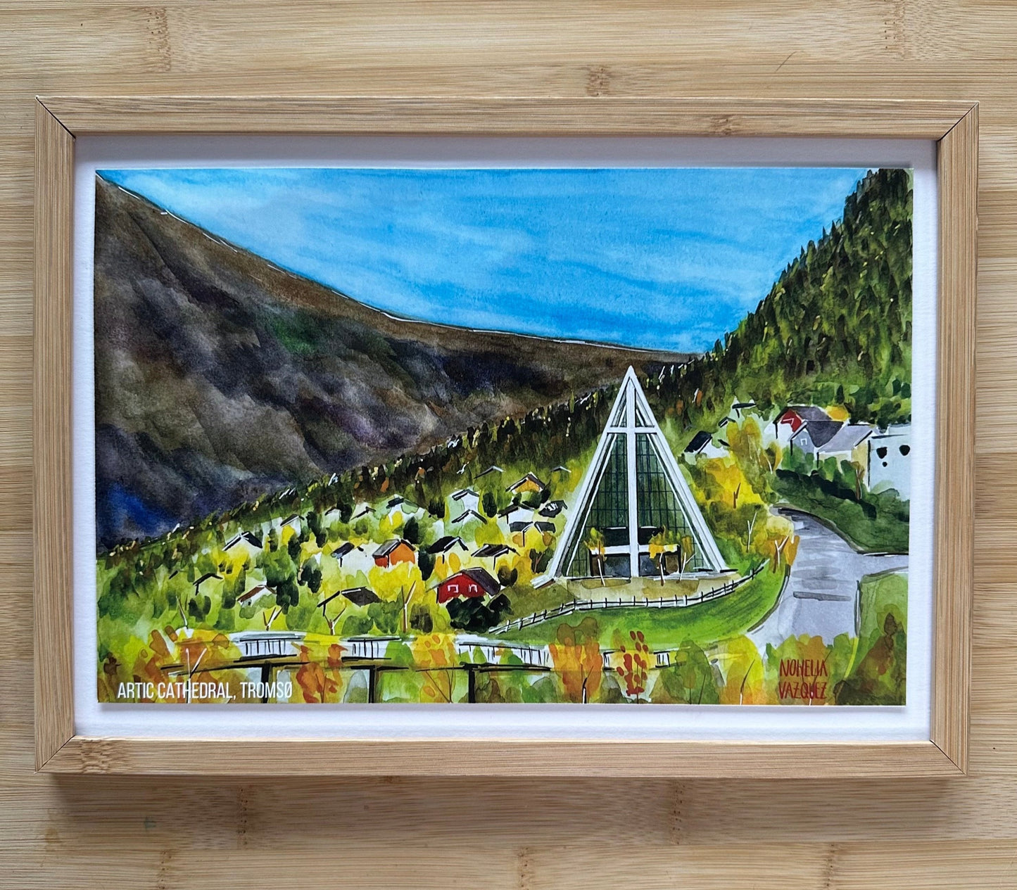 2025 Monthly Wall Art Calendar: Norwegian Landscapes in watercolor