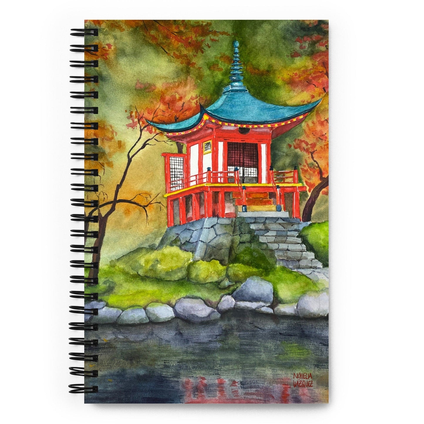 Kyoto temple Spiral Notebook