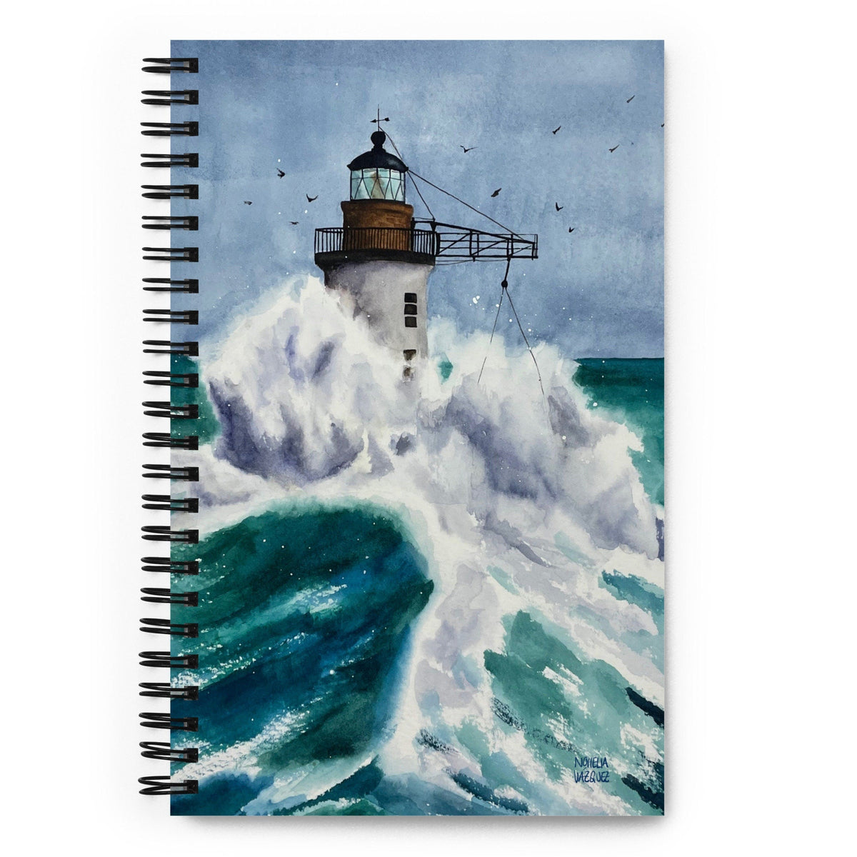 Lighthouse Spiral Notebook | Nohelia Vazquez Art